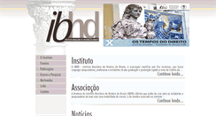 Desktop Screenshot of ibhd.org.br